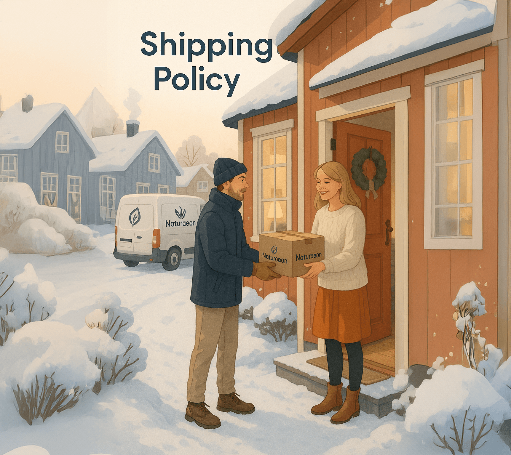 Illustration of shipping process